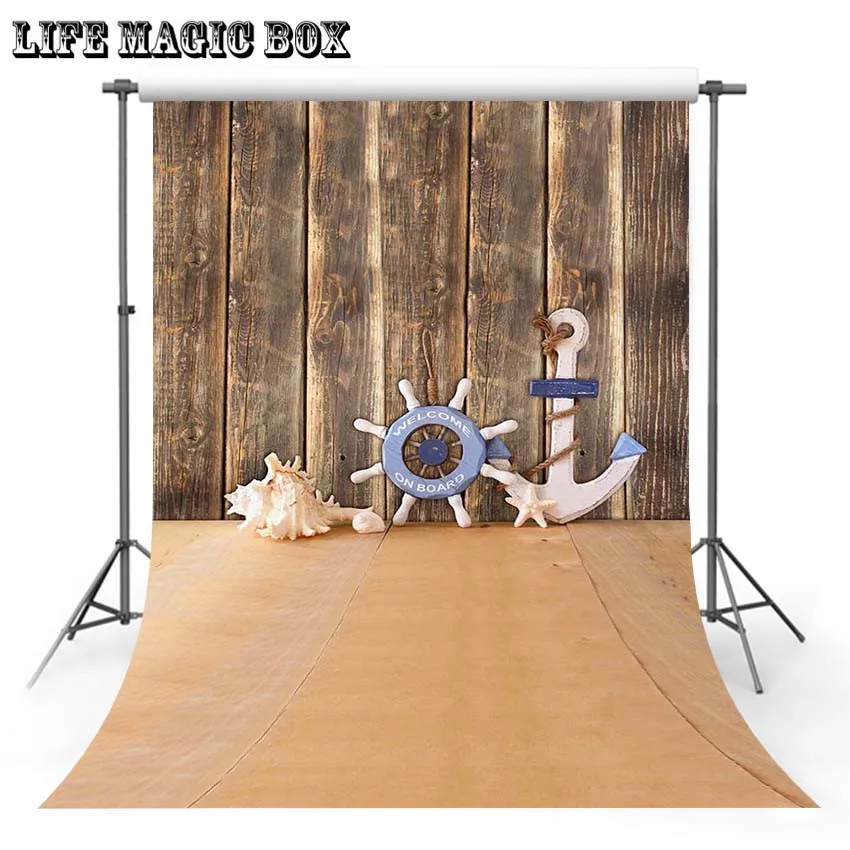 LIFE MAGIC BOX Wooden Wall White Background Vinyl Wallpapers Photography Backdrops Paper Floor-677