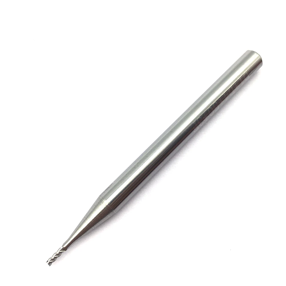 1PC Pabrik Aluminium 1.0XD4X50L Pabrik Akhir Ekstra Panjang HRC60 3Flute Tungsten Carbide Milling Cutter Endmills Alat Bubut CNC cutter