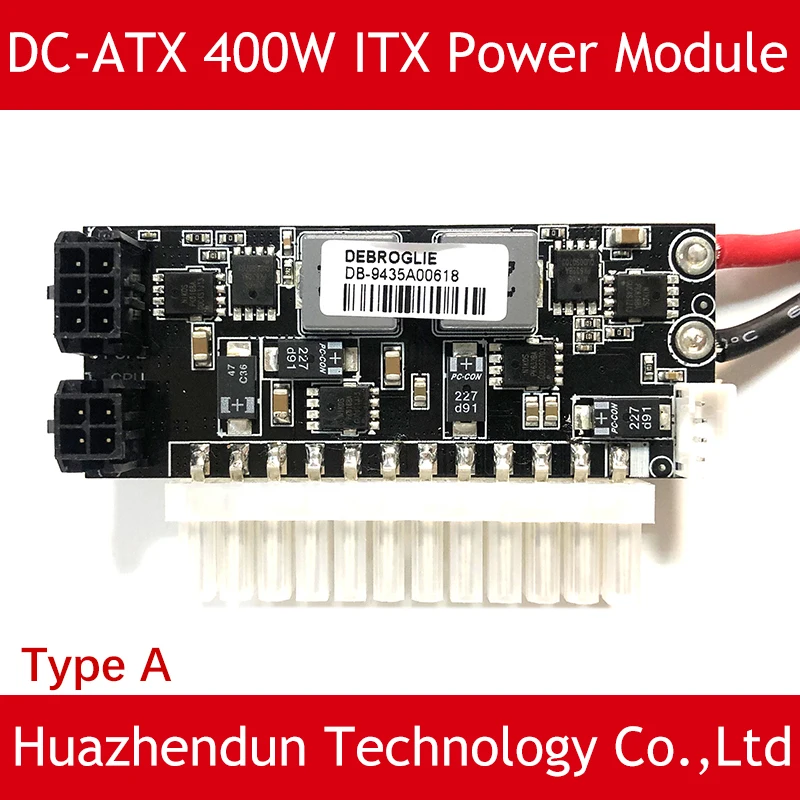 DC To ATX 400Wโมดูลอะแดปเตอร์สำหรับแหล่งจ่ายไฟกราฟิกการ์ด 1060 1070 1080 ใหม่ 400 วัตต์power 24P PSU Pico Mini ITX