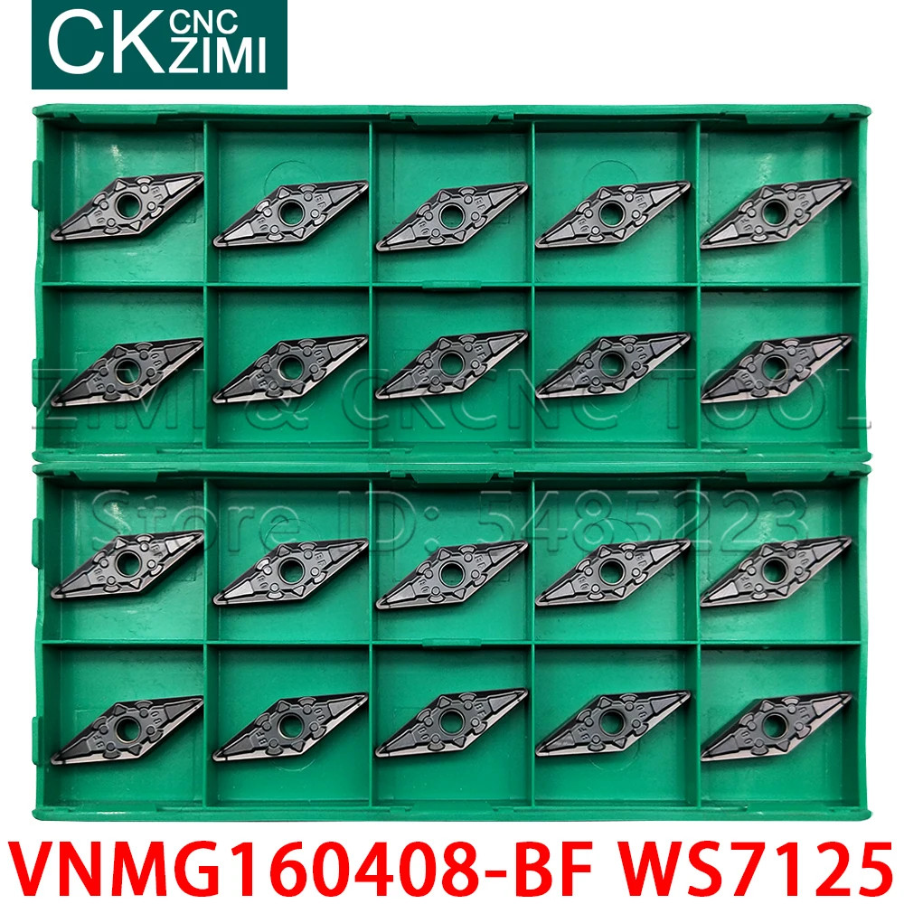 VNMG160404-BF WS7125 VNMG160408-BF WS7125 твердосплавные режущие пластины для токарного станка с ЧПУ высокое качество VNMG для нержавеющей стали