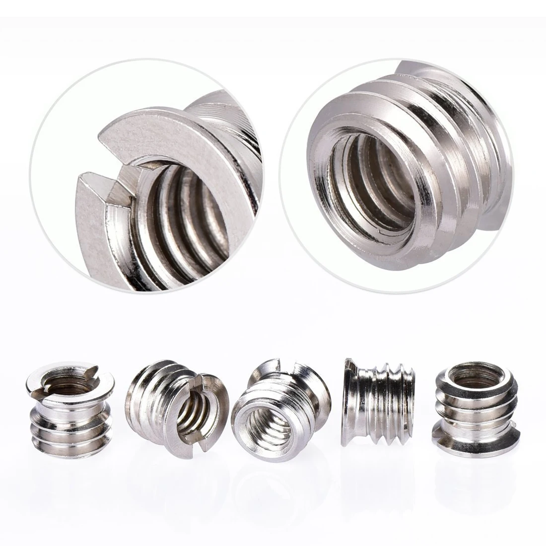 1 قطعة محول الإناث 1/4 إلى الذكور 3/8 تحويل محول برغي ل ترايبود Monopod Ballhead كاميرا DSLR SLR اكسسوارات