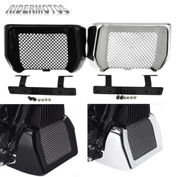 Motorcycle Oil Cooler Cover Kit With Bracket For Harley Touring Road King Street Glide FLHXS FLTRX FLHR 2017-2022 Radiator Tank