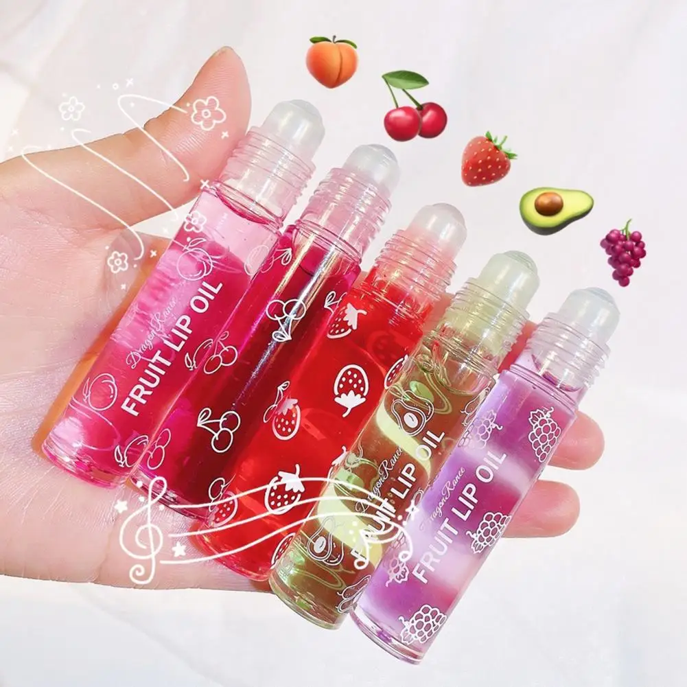 8Ml Lip Tint น้ำเพื่อสุขภาพ Lip Gloss เคลือบน้ำมันโปร่งใส Roller ลูกปัด Supply น้ำ Lip Glaze