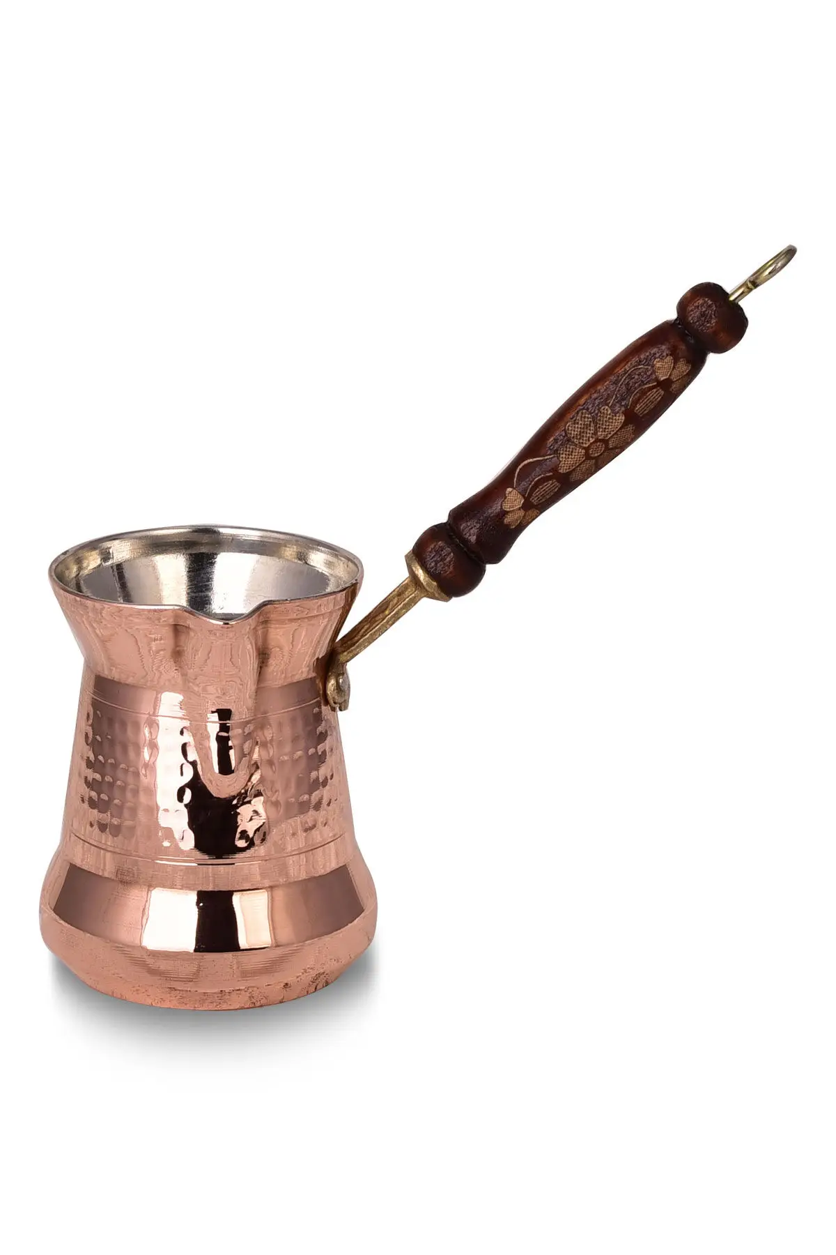 DOLBOVI Shark Anatole Sultan Copper Coffee Pot Wooden Handle 550ml No:5 Coffee maker турка для кофе cafetera