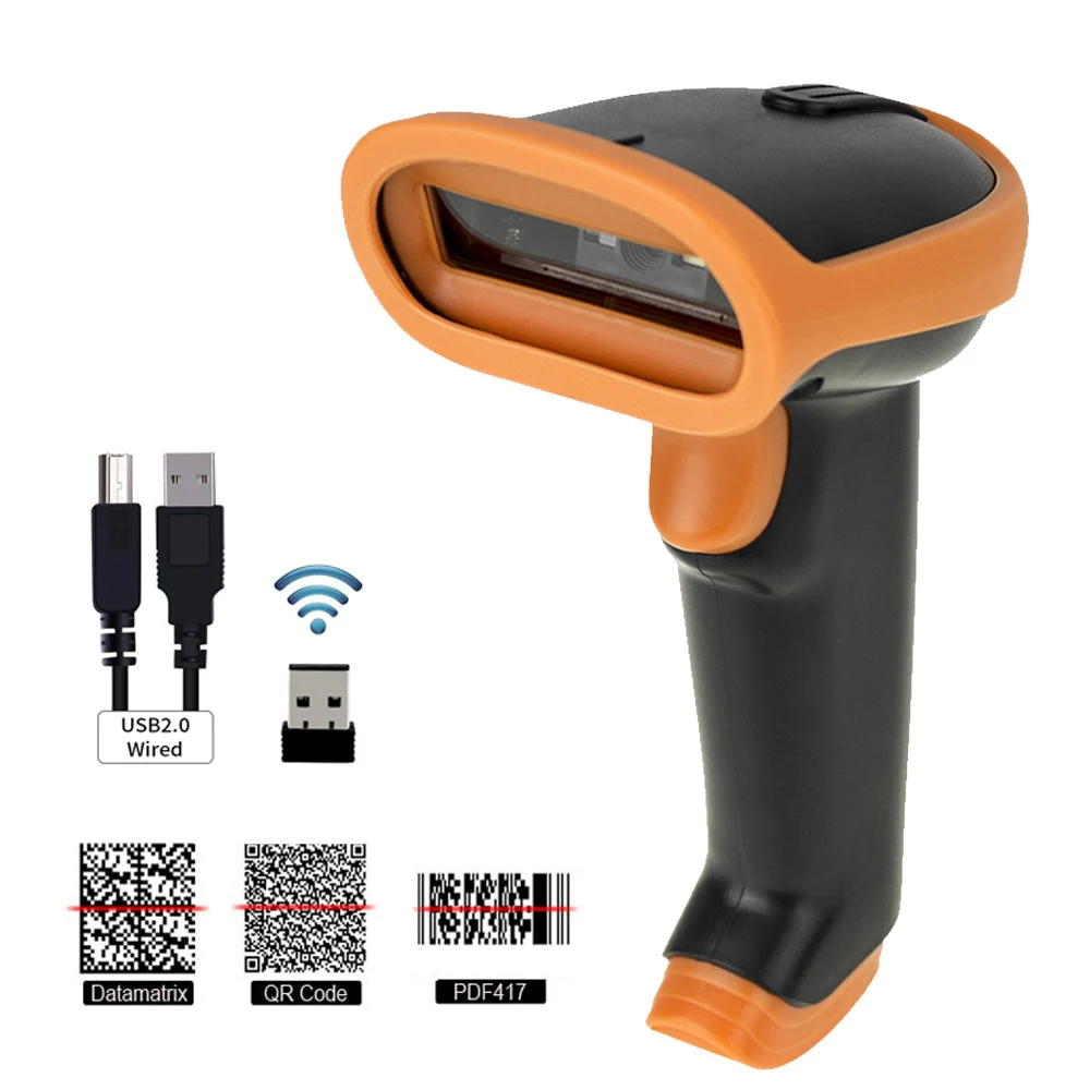 Imagem -02 - Kefar Venda Quente Digitalização Automática 2d sem Fio e com Fio Handheld Scanner de Código de Barras Usb Suporte Supermercado Loja Varejo Logística