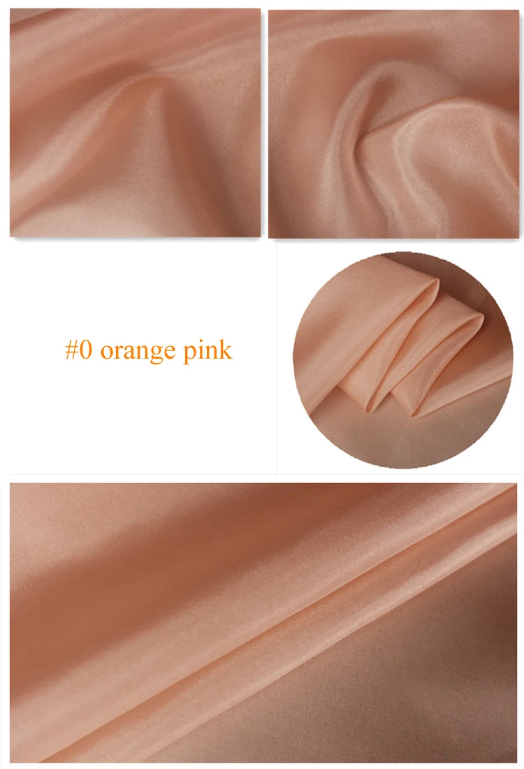 Pure Mulberry Silk Linings Habutai Fabric Tissu Smooth Feeling Silk Habutai Fabric for Clothes Lining