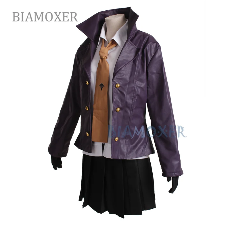 Danganronpa Dangan-Ronpa Kyoko Kirigiri Cosplay Costume Dress Set With Gloves