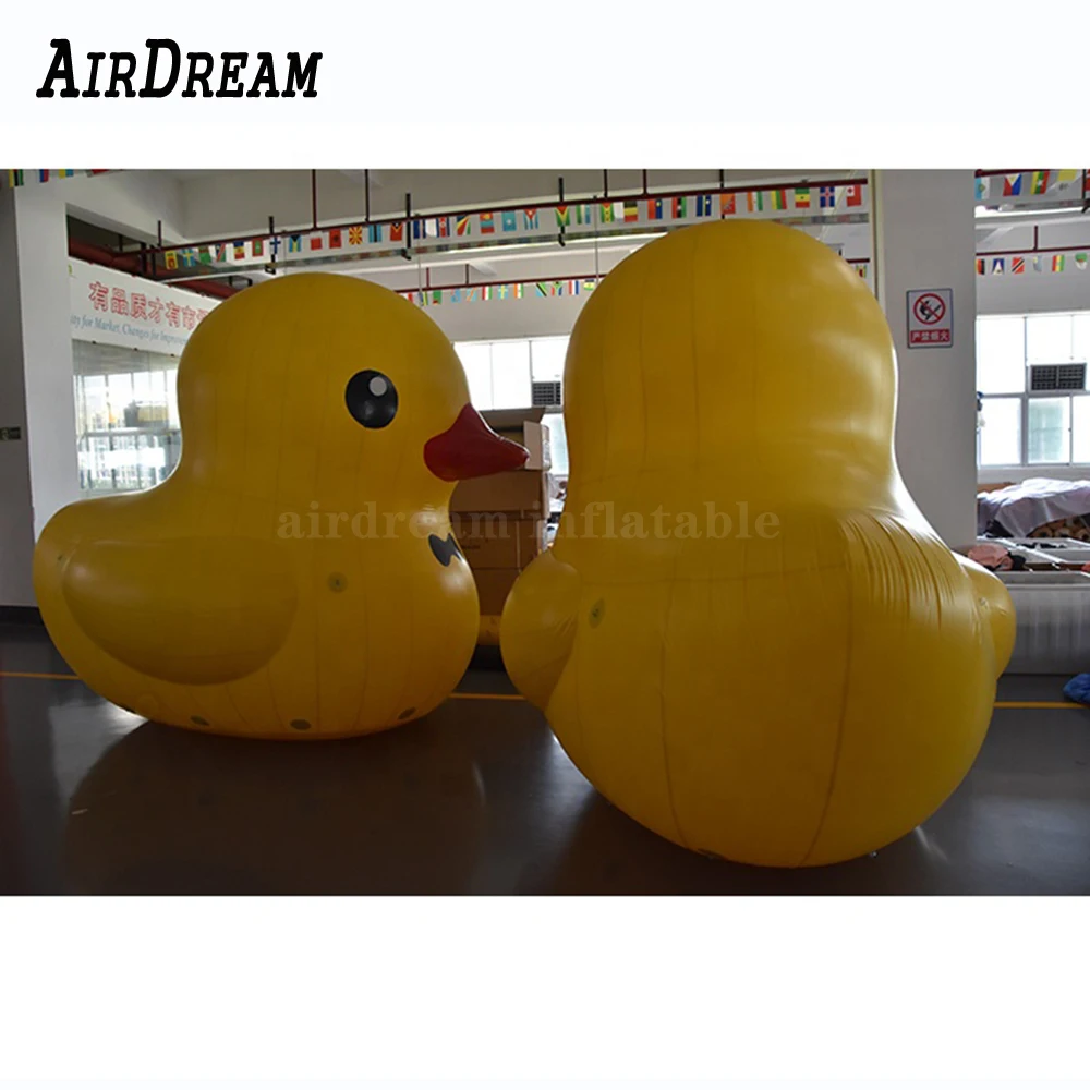 น่ารักน่ารัก Airtight สีเหลือง Inflatable Buoy เป็ด Giant Inflatable พีวีซีเป็ดยางสำหรับโฆษณาแสดง