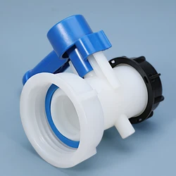 Thread Plastic IBC Tank Tap DN40 (62 mm) / DN50 (75 mm) to 2 Inch Adapter Garden Irrigation Connection Valve