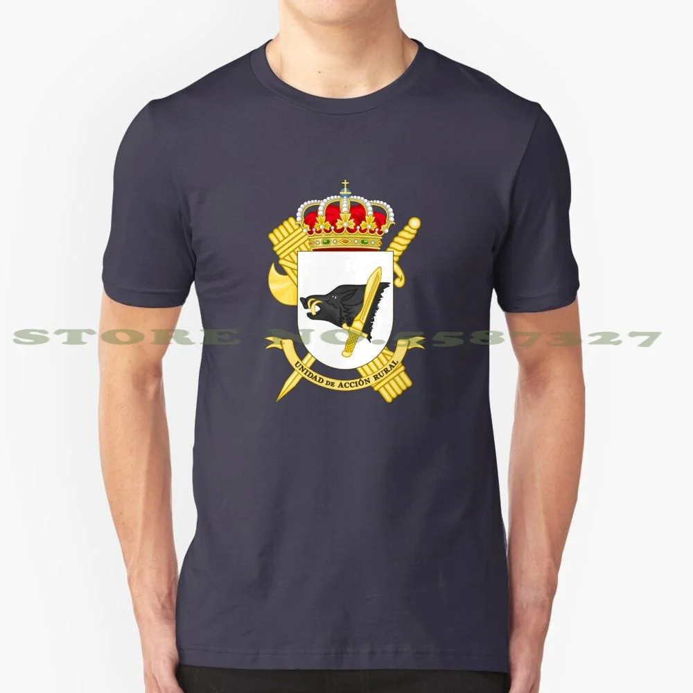 Coat Of Arms Of Civil Guard Of Spain Rural Action Unit 100% Pure Cotton T-Shirt Coat Of Arms Of Civil Guard Of Spain Rural