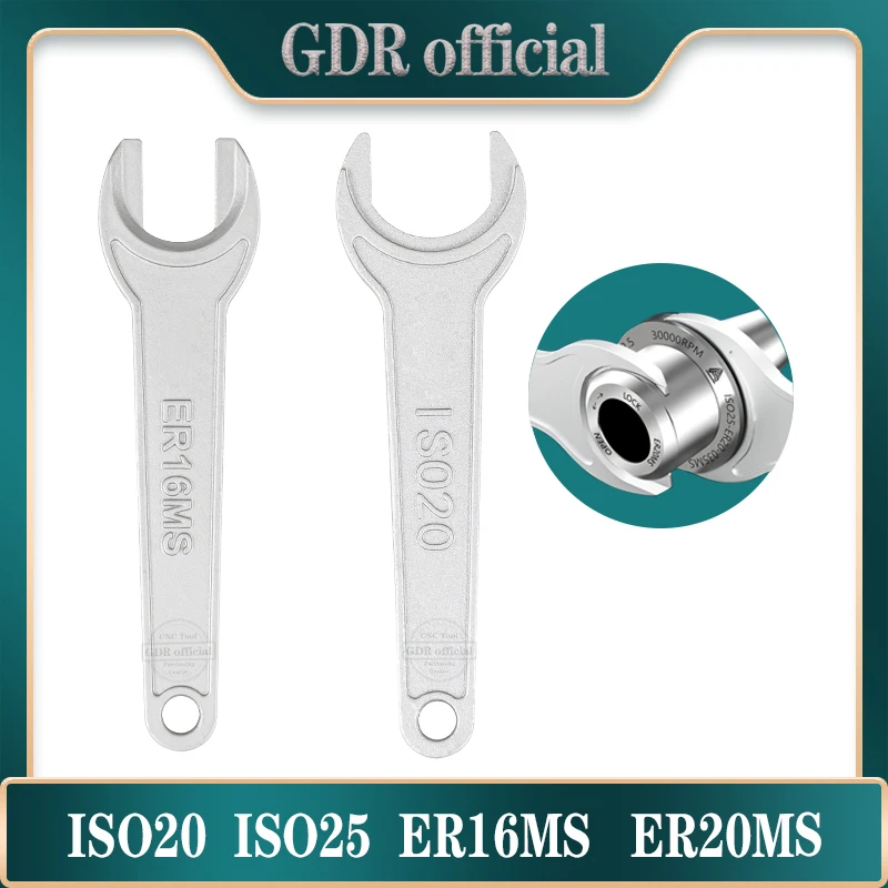 iso20 er16 er20 iso25 er20 key er16ms spanner er20ms ER25MS wrench for ISO tool holder Locking clamping milling engraving collet