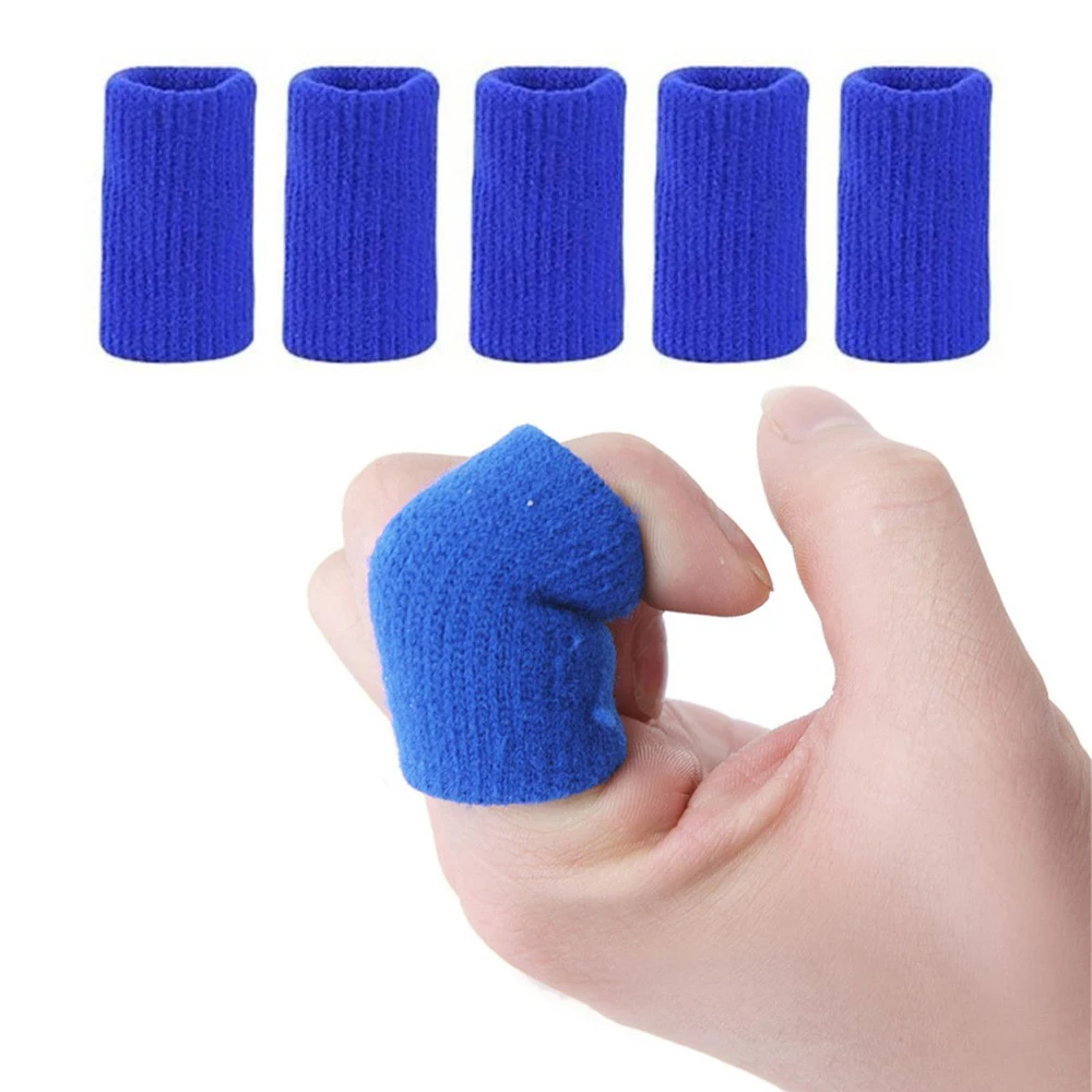 10pcs/set Basketball Elastic Finger Protector Gloves Sleeve Support Arthritis Sports Aid Outdoor Accessories