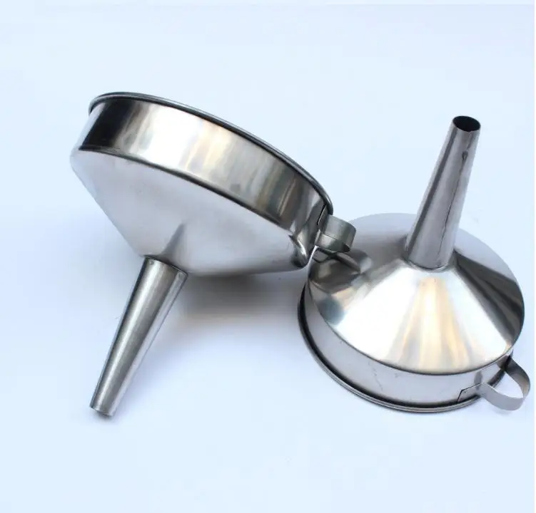 

100pcs 4.3inch 11cm Diameter Stainless Steel Funnel Transferring Liquid Wide Mouth Canning Hopper Kitchen Accessories SN3417