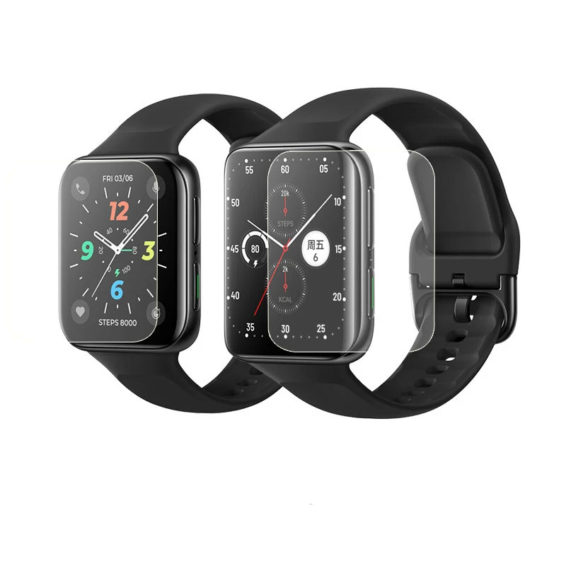 5Pcs TPU นุ่มป้องกันฟิล์มเต็มหน้าจอป้องกันสำหรับ OPPO นาฬิกา41มม./Watch2 42มม./นาฬิกา2 46มม.อุปกรณ์เสริม