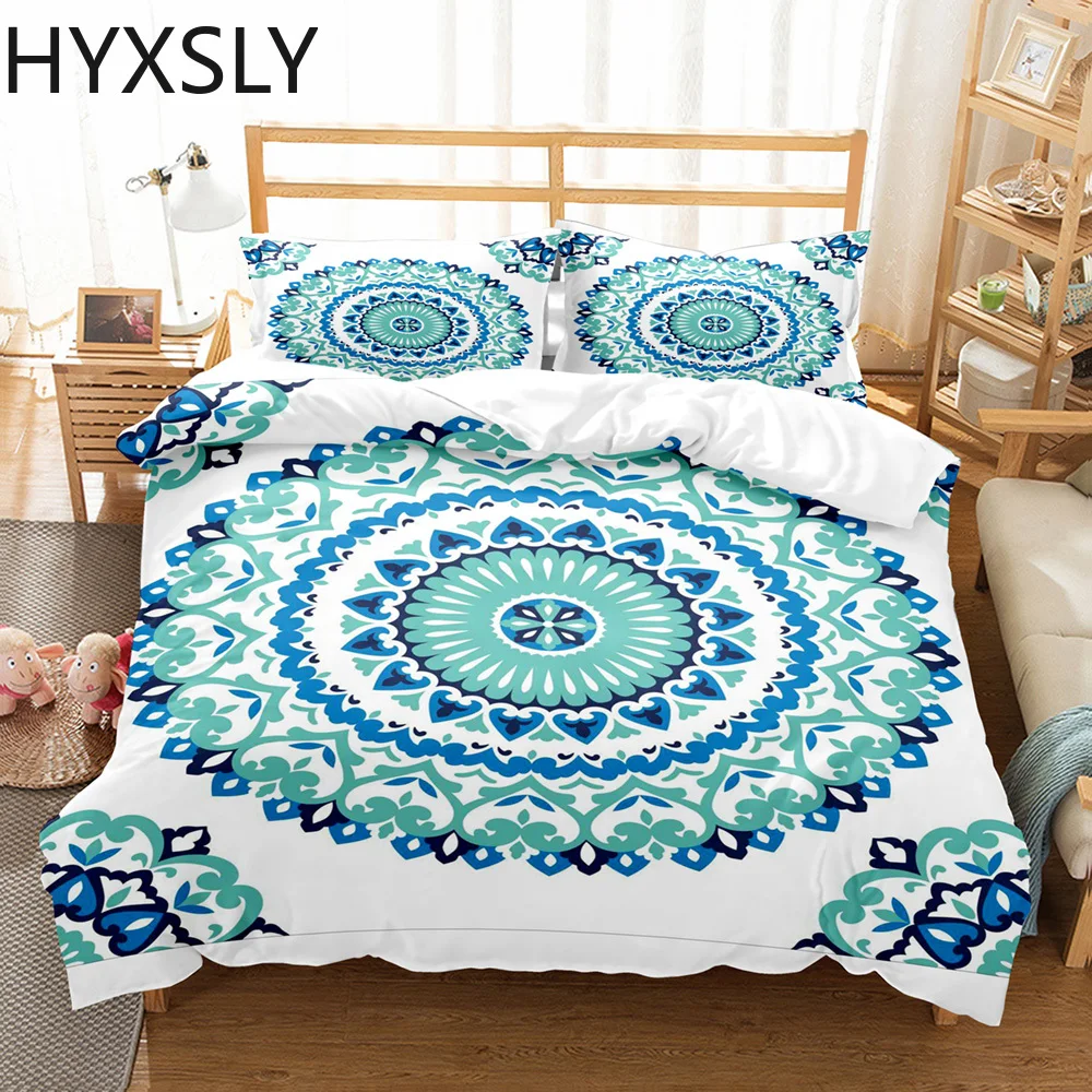 

Mandala Flower Bedding Set Bohemia Elephant 3d Duvet Cover Sets Comforter Quilts Queen and King Size + 1-2pc Pillowcase Textile