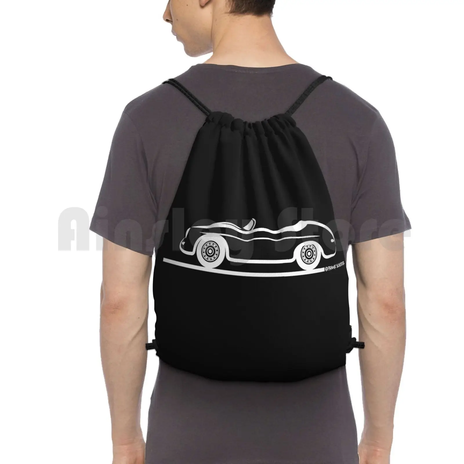 

356 Speedster Racer Outlaw Backpack Drawstring Bag Riding Climbing Gym Bag 356 Speedster 356 Speedster Racer Speedster 356