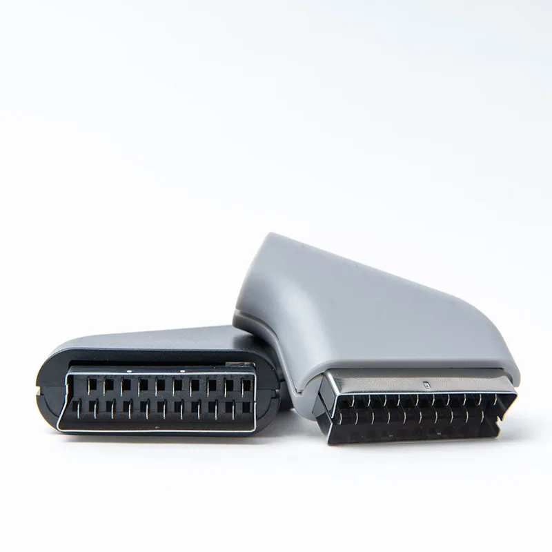 열 및 쉘 배선이있는 100PCS 21Pin Scart 케이블 용접 와이어 테스트 오디오 및 비디오 인터페이스