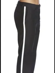 Pantalones rectos hechos a medida para hombre, pantalón frontal liso, negro/blanco, para boda/noche, KZ11