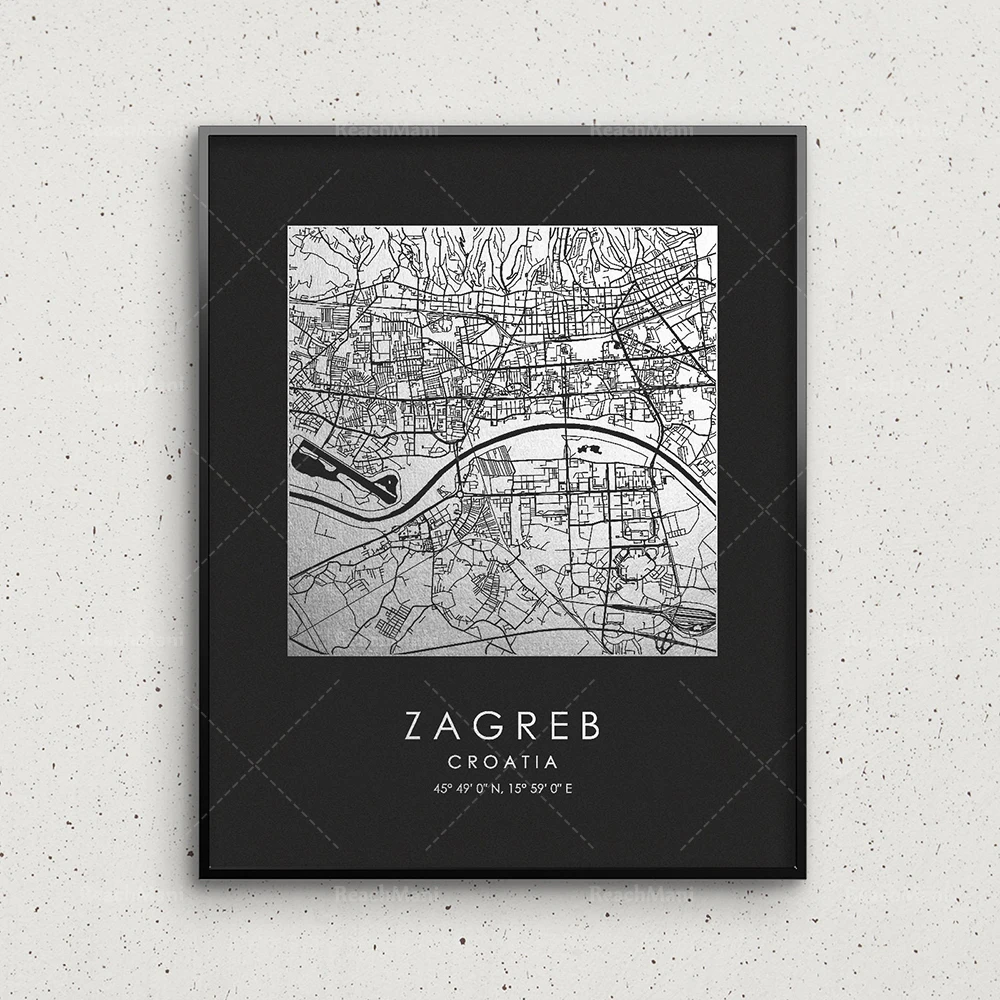 Poster kanvas seni dinding pet - Home Decor Zagreb ulasan dan harga