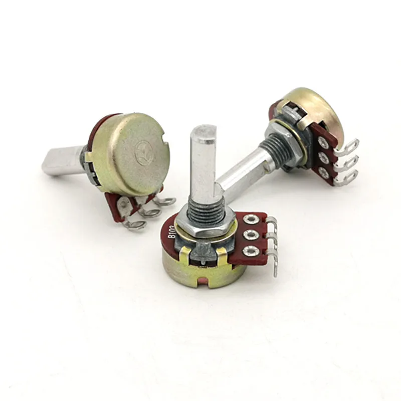 Taiwan ALPHA Aihua R161H-1EH20 Potentiometer B10K shaft length 20mm.