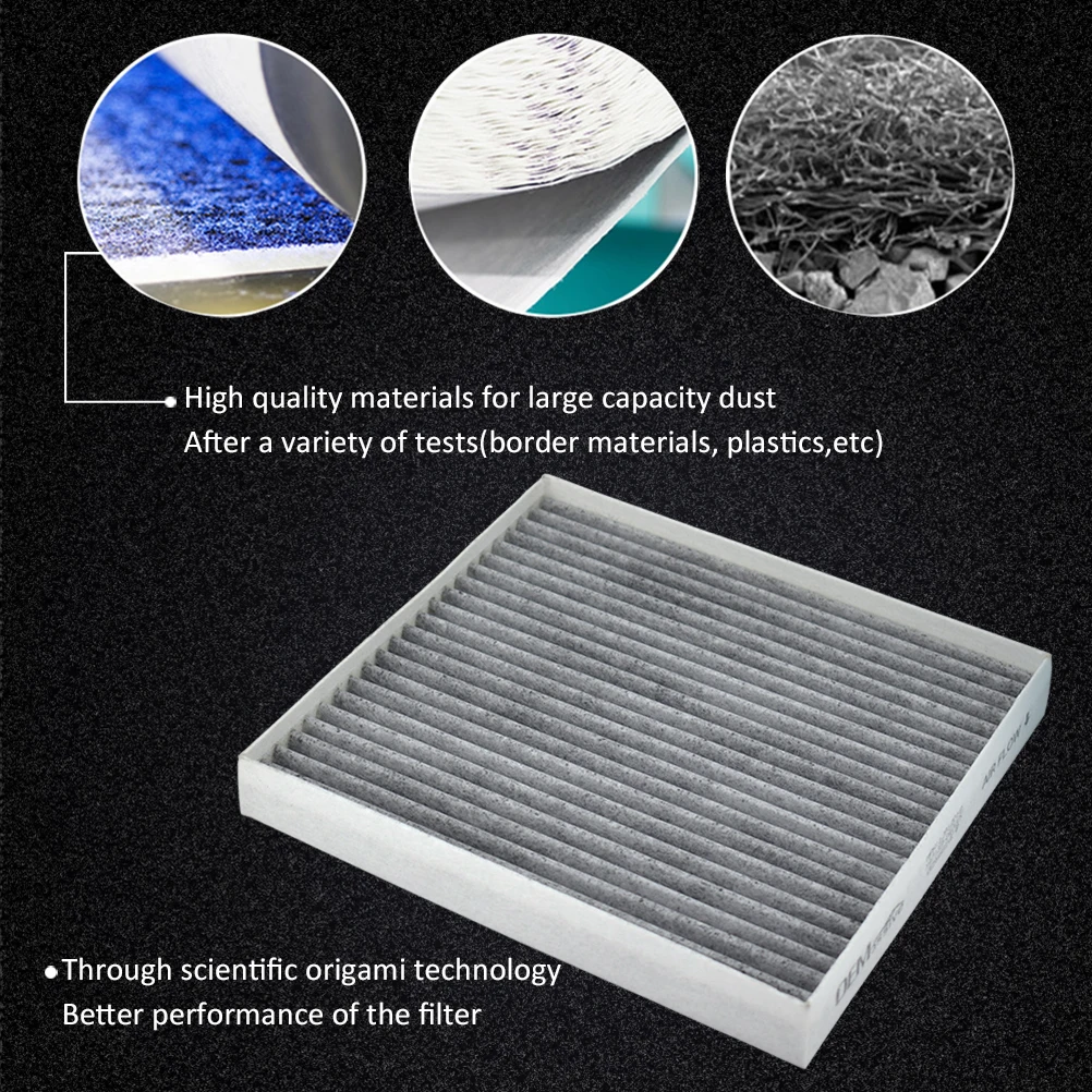 Car Activated Carbon Cabin Air Conditioning Filter For Hyundai Creta IX25 Solaris Tucson Kia Rio Sportage Stonic 2017 2018 2019