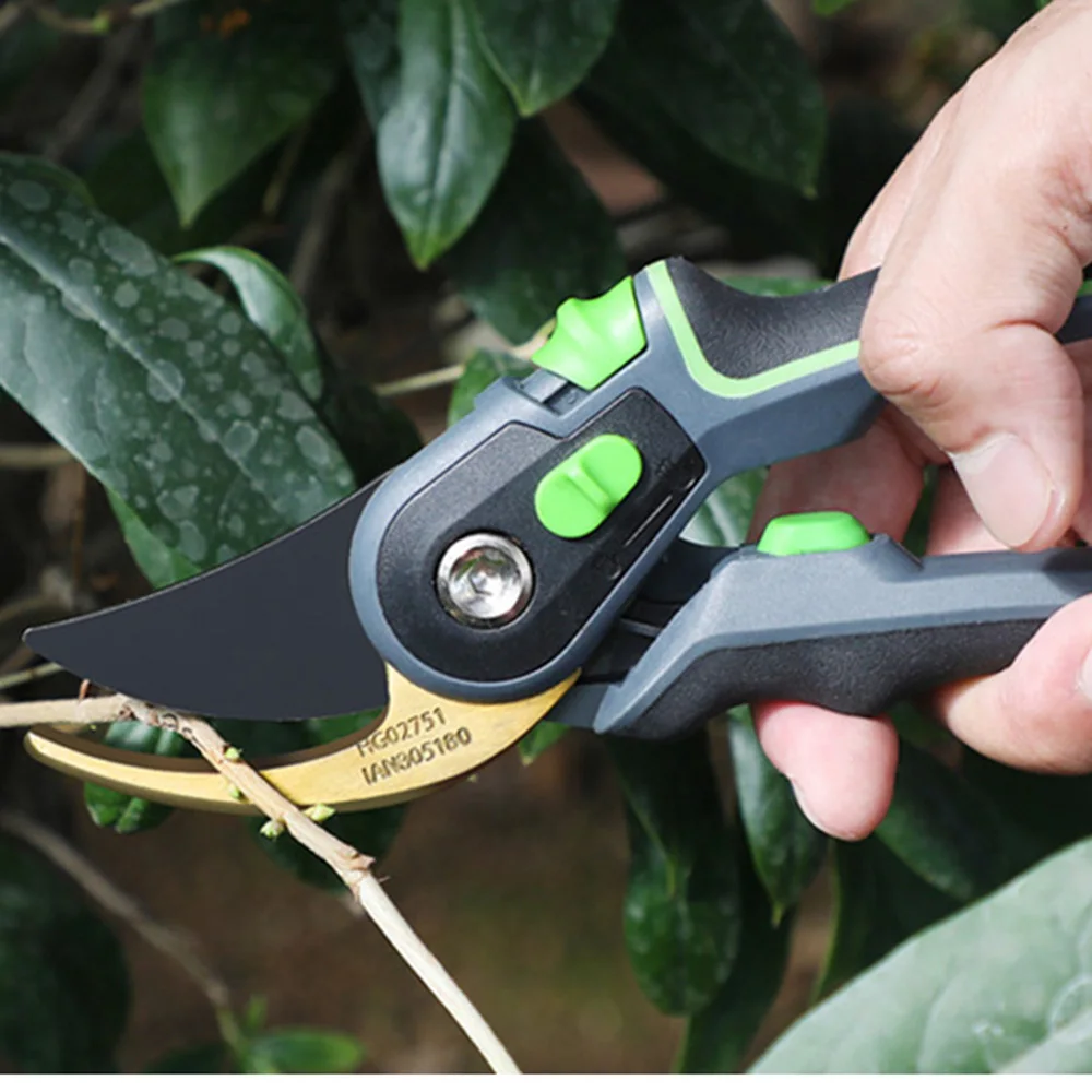 Nujouan-tijeras de podar afiladas para jardín, podadora de árboles, tijeras multifuncionales, podadora de mano para jardinería y jardín