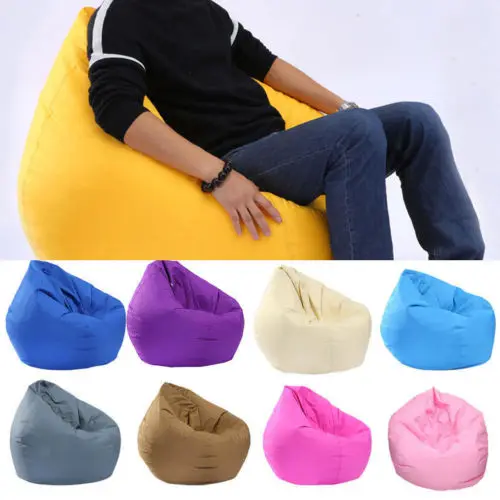 US STOCK Waterproof Stuffed Animal Storage Bean Bag Oxford Chair Cover Zipper Beanbag Toy