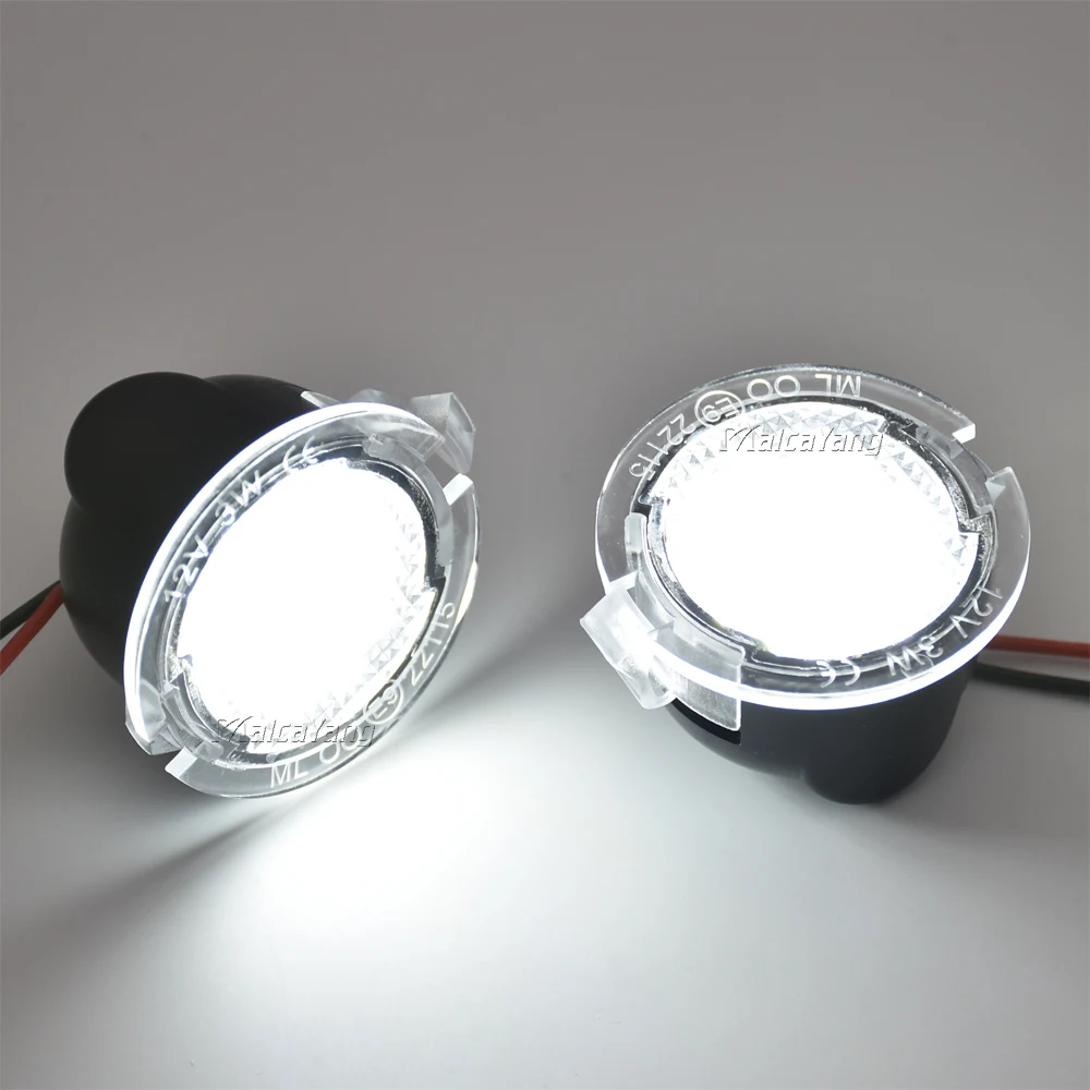 2PCS Under Side Mirror Puddle Lights For Ford F150 Raptor Edge Explorer Flex Lincoln Navigator Mark LT MKX