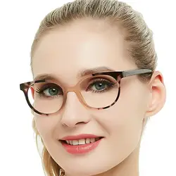 OCCI CHIARI Reading Glasses Women Round Eyeglasses Retro Clear Lens Presbyopia Eyewear Hyperopia Points For Reader Far Sight +2