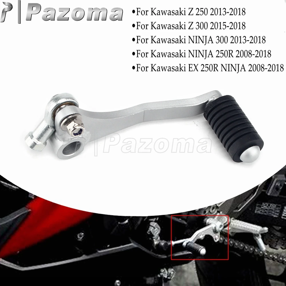 Iron Motorcycle Shifter Left Foot Shift Gear Lever for KAWASAKI EX 250R NINJA 250R 2008-18 NINJA 300 Z250 Z300 Z300 250 2013-18