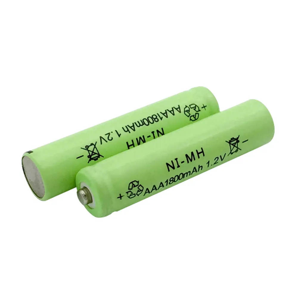 Wholesale Cheap AJQQ NI-MH ni mh ааа аккумулятор 1.2V 1800MAH Green аккумуляторы батарейки Can Be Used For Mouse Toys