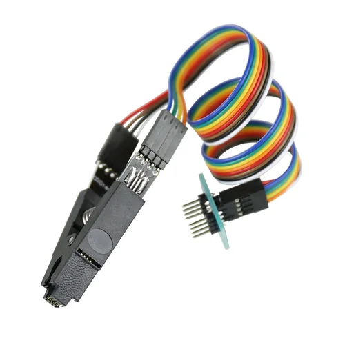 Imagen 2 del producto Clip de prueba SOIC8 SOP8 de alta calidad para programación en circuito EEPROM 93CXX/25CXX/24CXX en programador USB TL866CS TL866A EZP2010