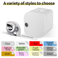 Compatible for Dymo LetraTag Label Tapes 91201 91331 for Phomemo P12 Thermal Label Maker Plastic Paper Fabric Label Maker Tapes