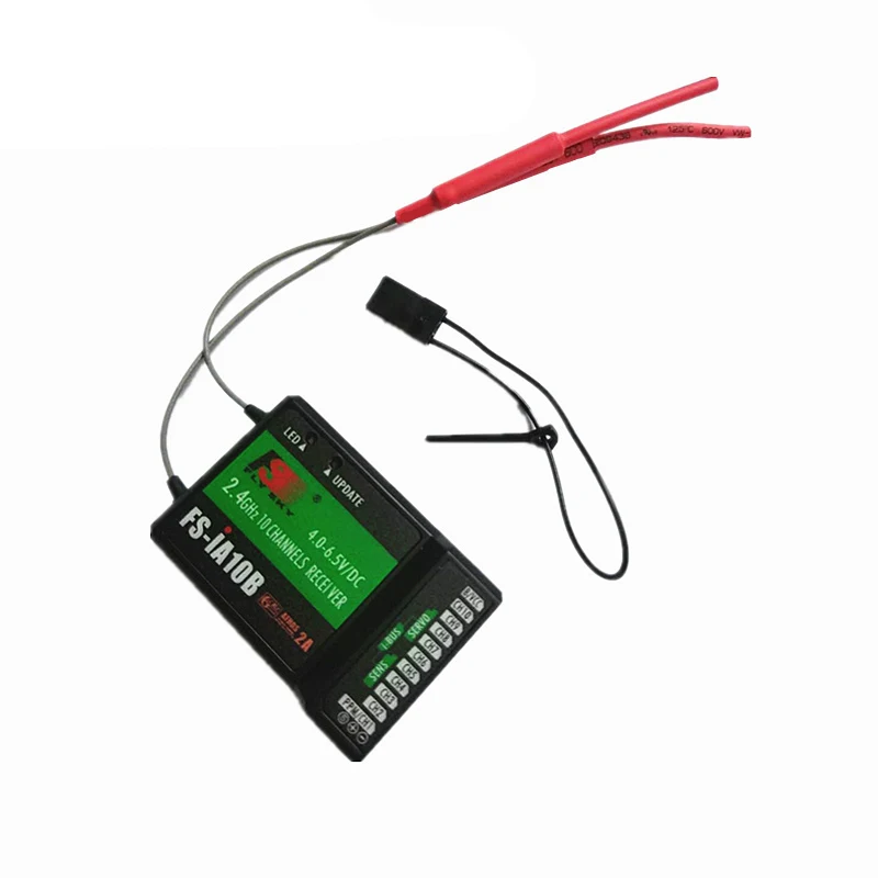 Original Flysky FS-IA6/FS-IA6B/FS-IA10B 6CH 2,4G antena Dual RC receptor para Flysky FS-I6 FSI6 FS-i6 fs-ia10b