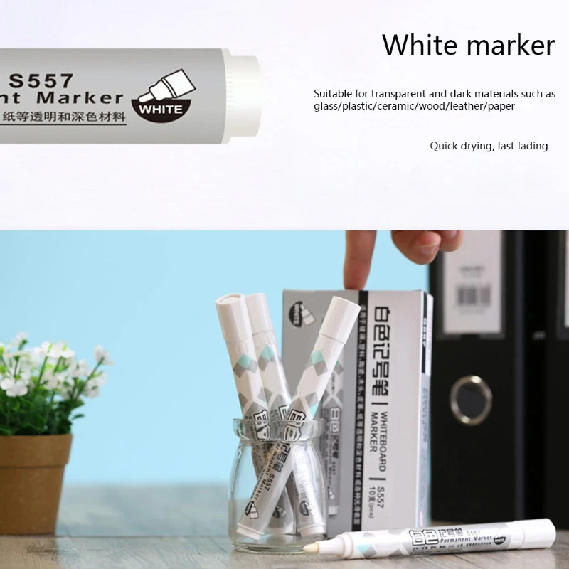 Multifunction White Marker Graffiti  Pen Paint Oil Car Tire  Permanent Marker Pen Waterproof Paint Marker Graffiti Pen