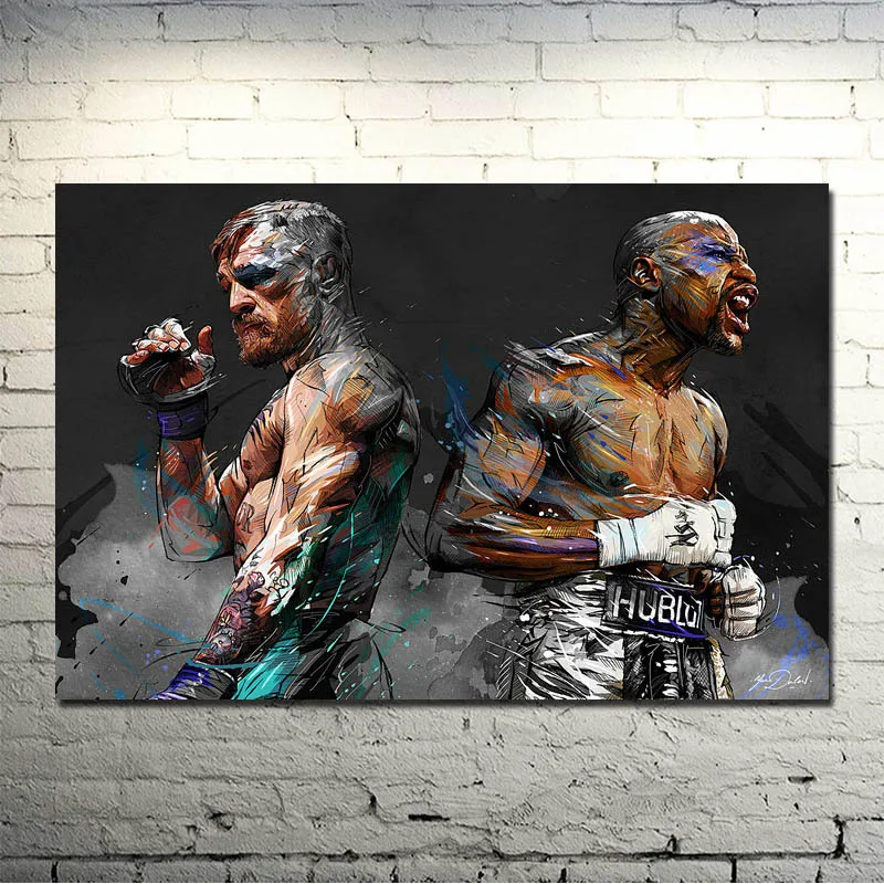 Conor McGregor Motivational BOXING Posters Canvas Wall Art Pictures Home Decor Accessories Paintings for Living Room Decoration