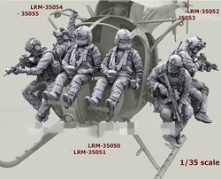 1/35 Resin Model Figure GK， 9PCS/set,There is no helicopter, Unassembled and unpainted kit
