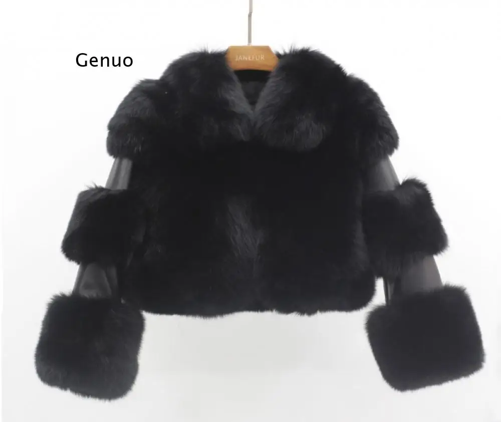 

Jacket Coat Fox Fur Collar Coat Winter Fur Coat Women Clothes High Quality Overcoat Thicken Warm Long Coats Female