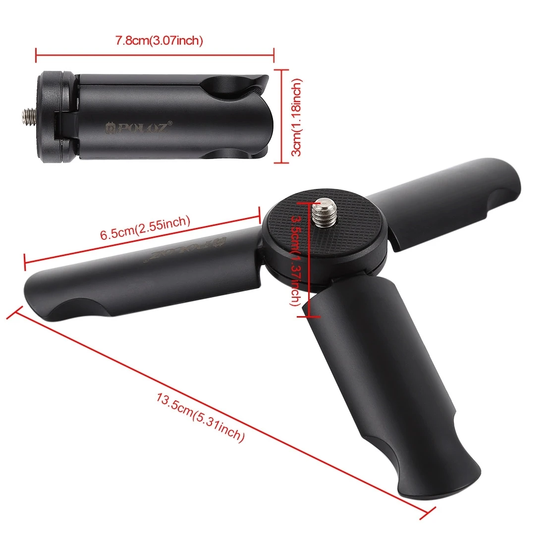 แบบพกพา Mini ขาตั้งกล้องขาตั้ง 1/4 ''สำหรับสมาร์ทโฟนกล้อง Monopod สำหรับ iPhone/Samsung/Xiaomi สำหรับ gopro6/DJI