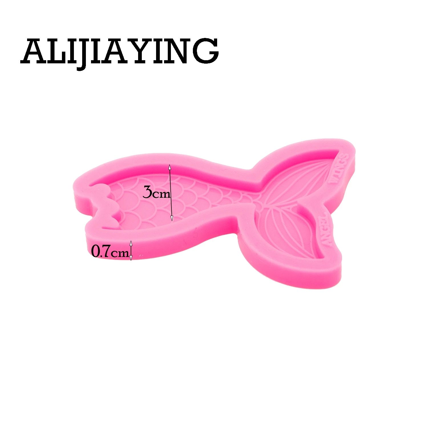 DY0339 Super Glossy Mermaid Silicone Mold Fish tail Epoxy Craft Molds DIY for Badge Reel Customize Resin Crafting Mould