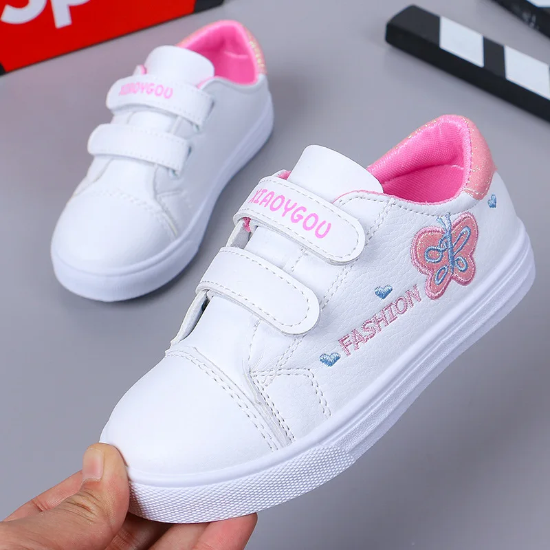 Cartoon print Kid Shoes Girls White Sport Shoes Breathable Student Children Casual Shoes 5 6 7 8 9 10 11 12 13 14Years Old Kids