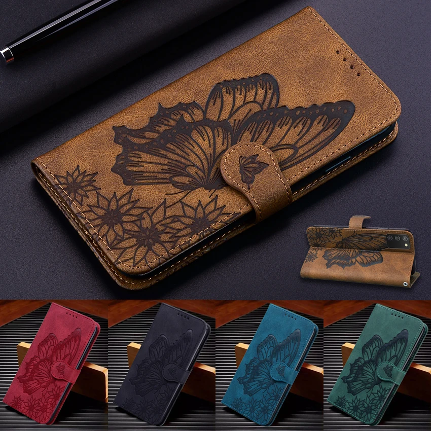 Butterfly Leather Flip Cover For iPhone 14 6 6S 7 8 Plus SE 2 2020 X XS XR 13 12 11 Pro Max 12 MINI Phone Wallet Book Case