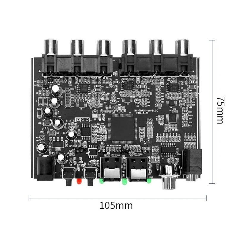 5.1 CH 2.1CH محلل شفرة سمعي SPDIF محوري إلى RCA DTS AC3 مضخم رقمي بصري التناظرية تحويل مكبر للصوت HD الصوت راش