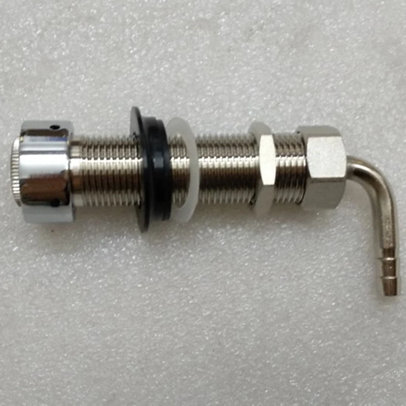 LBER 92.5mm Stainless Steel Elbow Shank Beer Tap Draft Beer Faucet Accessories with Diameter 8mm for Beer Keg
