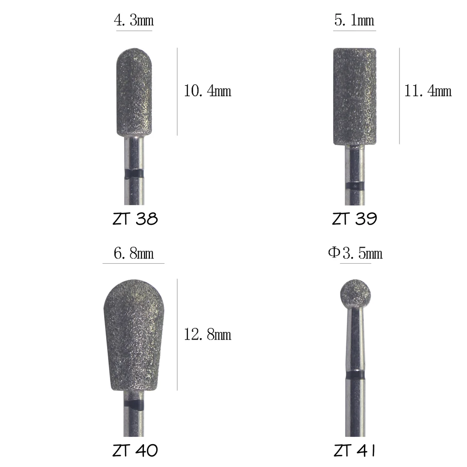 1 Pieza Fresa de Diamante para Uñas Fresa Fresadora para Pedicure Manicure Cutícula Limpieza Eléctrica Fresas Rotativas Accesorios 3