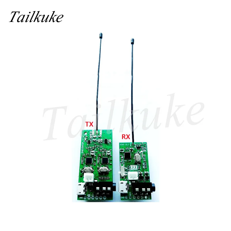 UHF Stereo wireless audio transceiver module Audio transmitter wireless speaker module musical instruments DIY Artifact