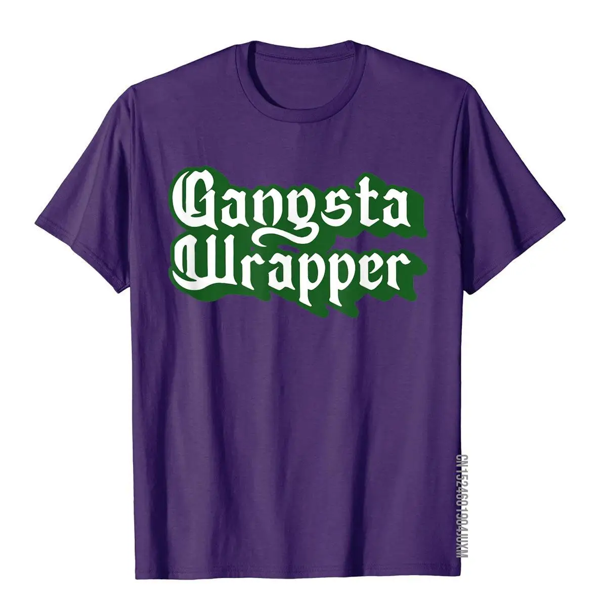 Gangsta Wrapper Fun Funny Christmas Holiday Graphic T-Shirt Simple Style T Shirt For Men Discount Cotton T Shirt Camisa