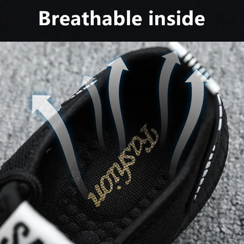 SMS New Men Sneakers Mesh Casual Running Shoes Lace-up Men Shoes Lightweight Vulcanize Shoes Walking Sneakers Zapatillas Hombre