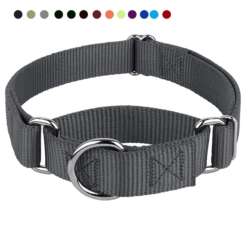 High Quality Heavyduty Nylon Martingale Dog Collar, Premium Safety Training Collar for Dogs, Adjustable Pet Collar