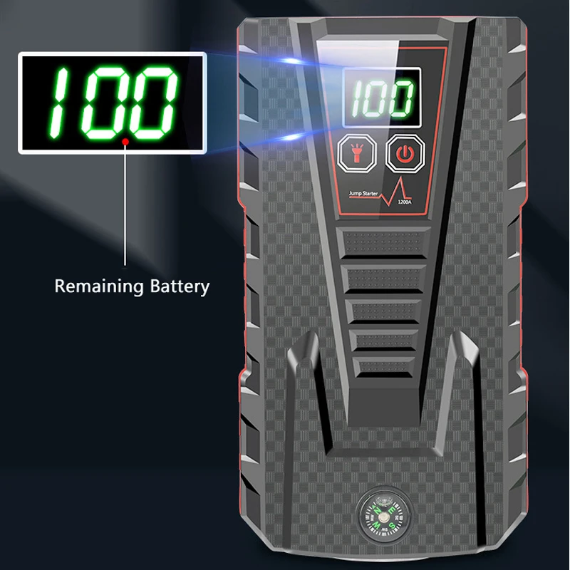 Car Jump Starter Power Bank 32800mAh Portable Battery Station For iPhone 12 Xiaomi Samsung Car Emergency Booster Starting Device